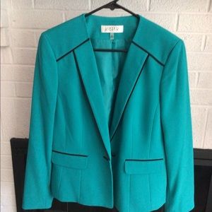 Kasper Women’s Teal One Button Blazer